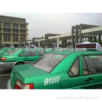 waterproof 5 & 6mm pixel pitch bus taxi top LED Display